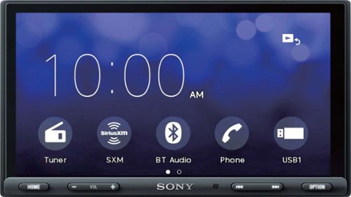 Sony - 7" - Android Auto/Apple® CarPlay™ - Built-in Bluetooth - In-Dash Digital Media Receiver - Black