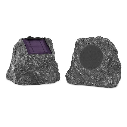 Innovative Technology - Portable Bluetooth Solar Charging Outdoor Speakers (2-Pack) - Gray