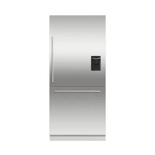 Front. Fisher & Paykel - ActiveSmart 16.8 Cu. Ft. Bottom-Freezer Built-In Refrigerator - White.