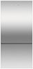 Fisher & Paykel - ActiveSmart 17.5 Cu. Ft. Bottom-Freezer Counter-Depth Refrigerator - Stainless Steel-Front_Standard