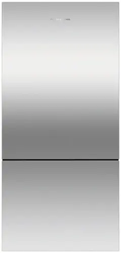 Front. Fisher & Paykel - ActiveSmart 17.5 Cu. Ft. Bottom-Freezer Counter-Depth Refrigerator - Stainless Steel.
