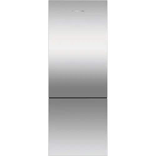 Front. Fisher & Paykel - ActiveSmart 13.5 Cu. Ft. Bottom-Freezer Counter-Depth Refrigerator - Ezkleen Stainless Steel.