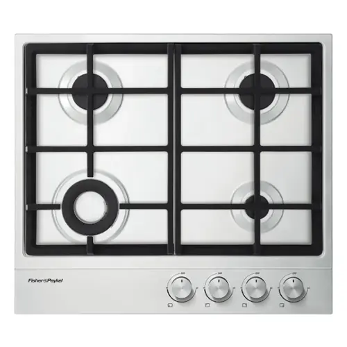 Front. Fisher & Paykel - 23.6" Gas Cooktop - Stainless Steel.