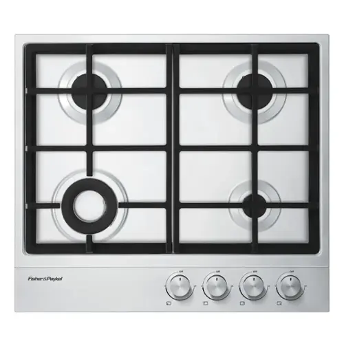 Front. Fisher & Paykel - 23.6" Gas Cooktop - Stainless Steel.