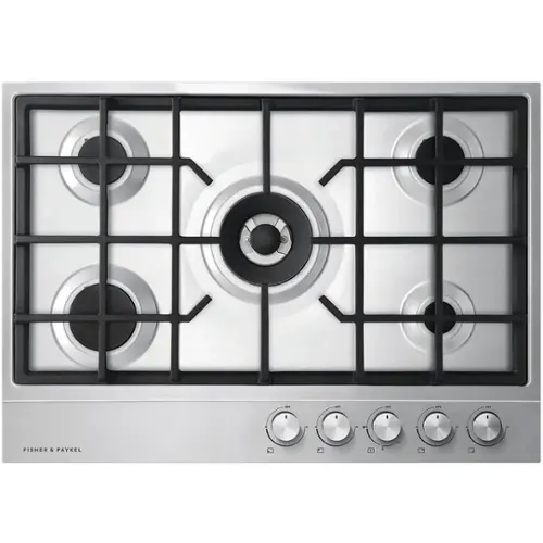 Front. Fisher & Paykel - 29.5" Gas Cooktop - Stainless Steel.