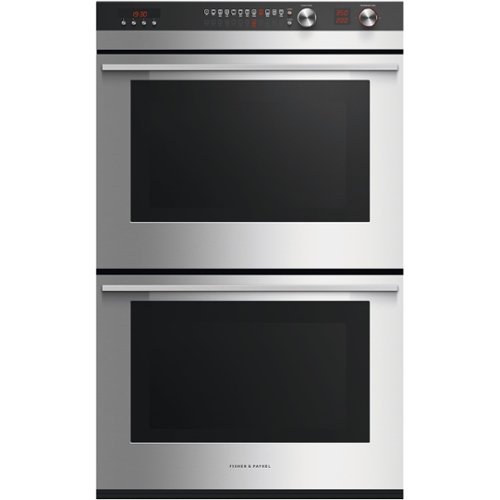 Fisher & Paykel - 29.9" Built-In Double Electric Wall Oven - Brushed stainless steel