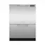 Front. Fisher & Paykel - 24" Front Control Built-In Dishwasher - Stainless Steel.
