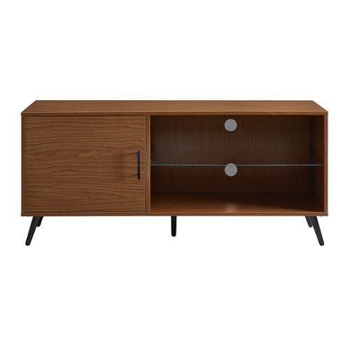 Walker Edison - 52” Mid Century Modern TV Stand for TV's up to 58” - Acorn-Front_Standard 
