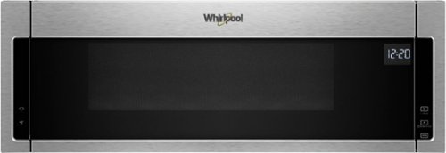 Whirlpool - 1.1 Cu. Ft. Low Profile Over-the-Range Microwave Hood Combination - Stainless steel