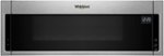Whirlpool - 1.1 Cu. Ft. Low Profile Over-the-Range Microwave Hood Combination - Stainless steel - Front_Standard
