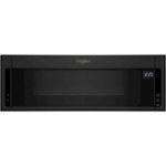 Whirlpool - 1.1 Cu. Ft. Low Profile Over-the-Range Microwave Hood Combination - Black - Front_Standard