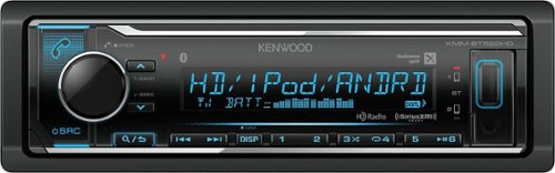  Kenwood - In-Dash Digital Media Receiver - Built-in Bluetooth - Satellite Radio-ready with Detachable Faceplate - Black