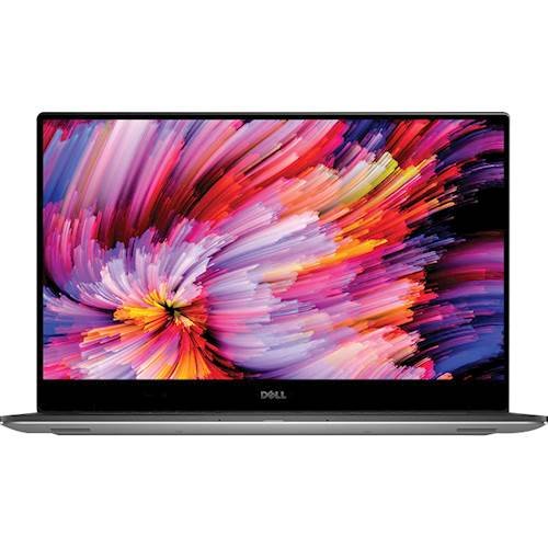 Dell - XPS 15.6" 4K Ultra HD Touch-Screen Laptop - Intel Core i7 - 16GB Memory - NVIDIA GeForce GTX 1050 - 1TB SSD - Silver-Front_Standard 