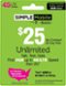Simple Mobile - $25 Prepaid Phone Card-Front_Standard