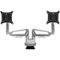 Kanto - DMS Series Dual-Arm Desktop Monitor Mount - Silver-Front_Standard
