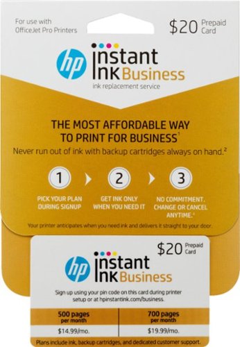 HP - Instant Ink 500/700-Page Monthly Plan