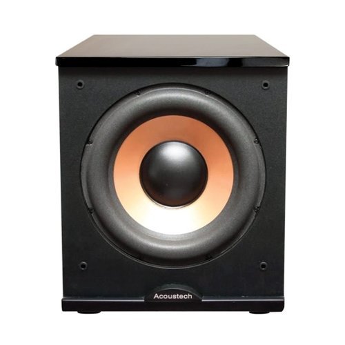 BIC America - 12" 500W Powered Subwoofer - Black Lacquer