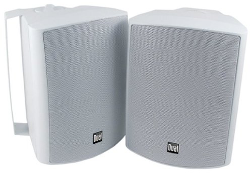 Dual - 3-Way Indoor/Outdoor Speakers (Pair) - White