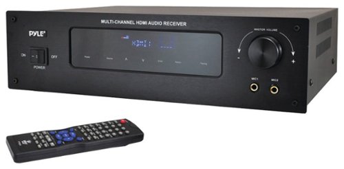  PYLE - 5.1-Ch. 4K Ultra HD and 3D Pass-Through A/V Home Theater Receiver - Black