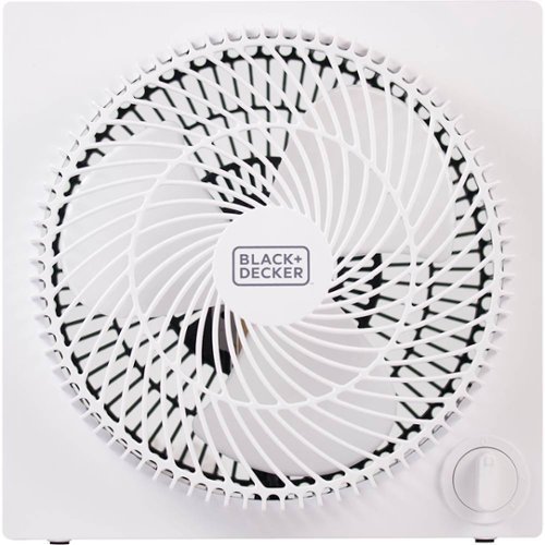  Black &amp; Decker - 9" Tabletop Box Fan - White