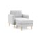Burrow - Mid Century Nomad Chaise Lounge - Crushed Gravel-Front_Standard 