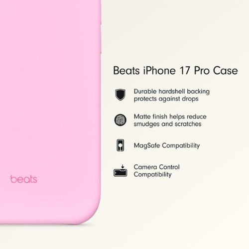 Beats iPhone 17 Pro Case with MagSafe and Camera Control - Pebble Pink WORLDWIDE DELIVERY