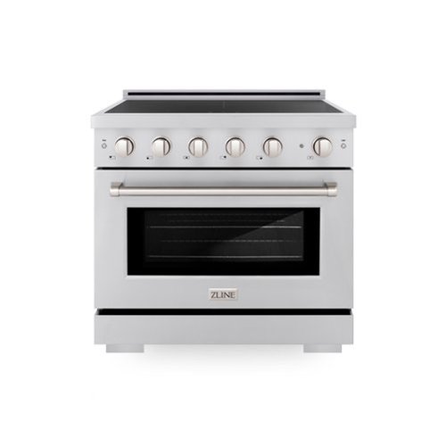 ZLINE - 36 in. 5.2 cu. ft. Paramount Freestanding Induction Range with 5 Burners and Electric Oven - Stainless Steel