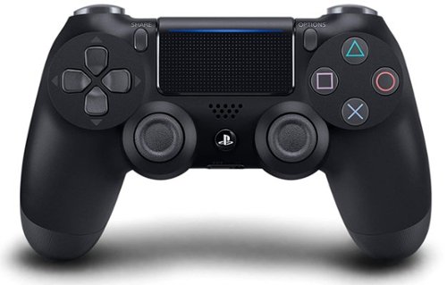 Sony - PlayStation 4 DualShock Wireless Controller - Jet - Black-Front_Standard 