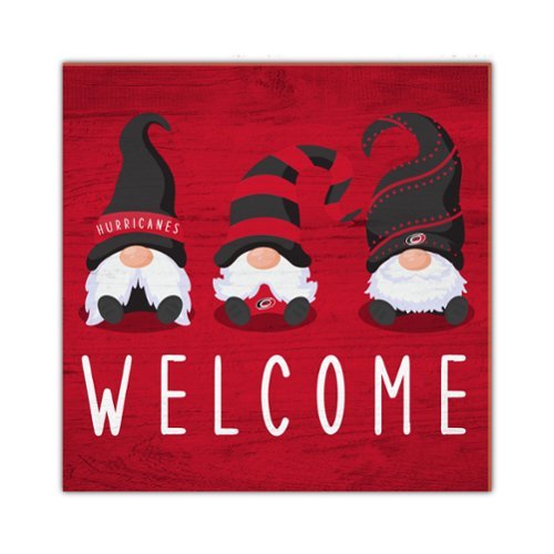 Fan Creations - Carolina Hurricanes 10'' x 10'' Welcome Gnomes Sign - Multicolor-Front_Standard 