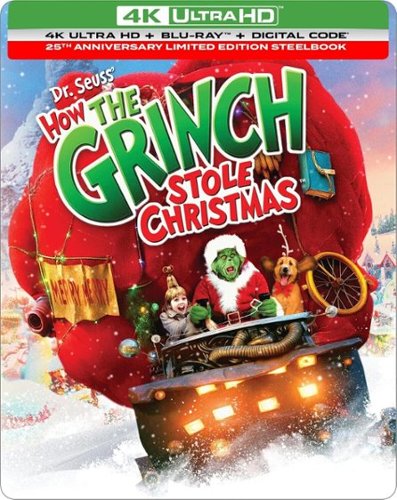  Dr. Seuss' How the Grinch Stole Christmas (25th Anniversary Edition) (Steelbook) - 4K Blu-Ray [4K Ultra HD Blu-ray]