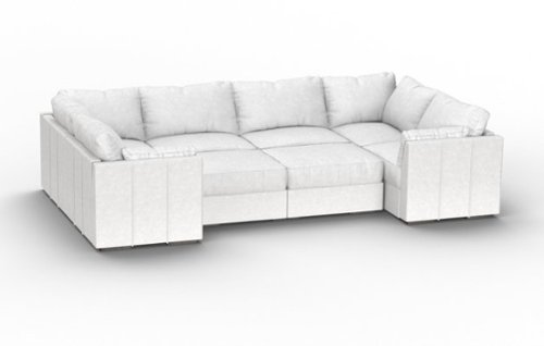 Lovesac - 8 Seats (1 Storage) + 10 Angled Sides Corded Velvet Sactional & Lovesoft