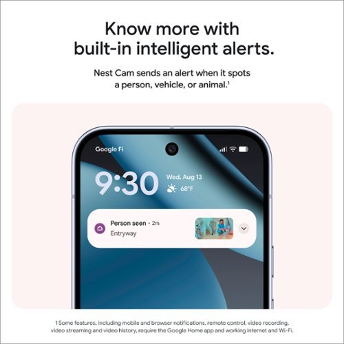 Google Nest Cam Indoor (wired, 3rd gen) - Latest Model - 2K Video and Gemini - Berry BUY IN UAE