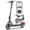5th Wheel - V40PRO Foldable Electric Scooter w/ 25 mi Max Operating Range & 20 mph Max Speed - Black-Front_Standard