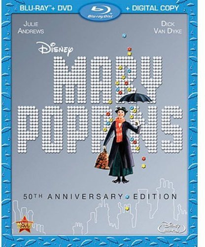  Mary Poppins [50th Anniversary Edition] [2 Discs] [Includes Digital Copy] [Blu-ray/DVD] [1964]