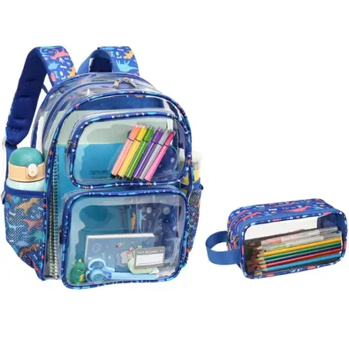 2pcs, B-blue Dinosaur-Backpack & Pencil Case