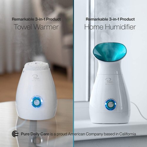 Pure Daily Care Nano Ionic Facial Steamer with 5 Piece Skin Kit and Hyaluronic Serum - Teal BUY ONLINE