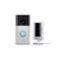Ring - Starter Set with Battery Doorbell and Indoor Cam - Satin Nickel and White-Front_Standard