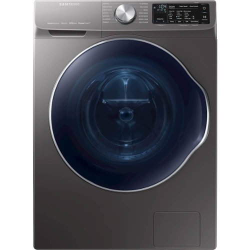 Samsung - 2.2 Cu. Ft. 14-Cycle Front-Loading Washer with Steam - Inox Gray