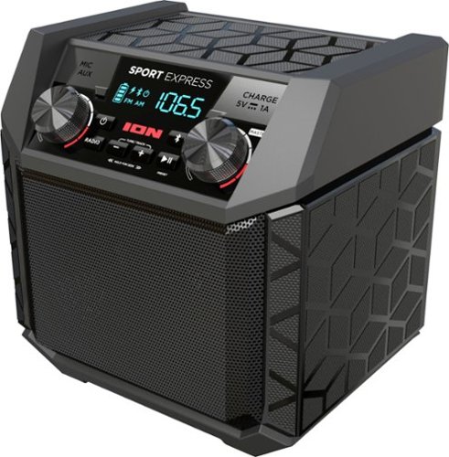 ION Audio - Tailgater Sport Express Portable Bluetooth Speaker - Black-Angle_Standard 