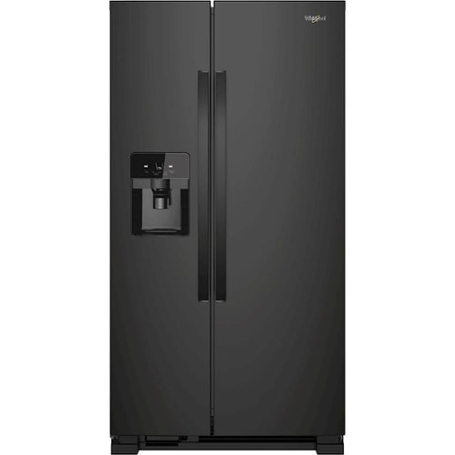 Whirlpool - 21.4 Cu. Ft. Side-by-Side Refrigerator - Black