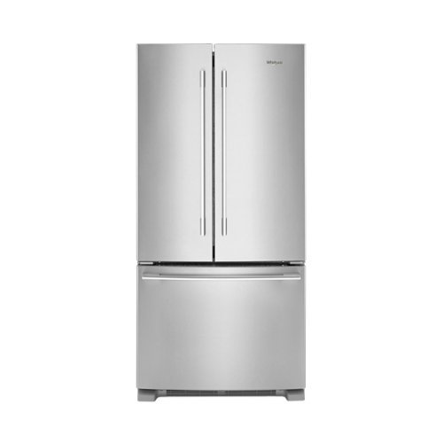 Whirlpool - 22.1 Cu. Ft. French Door Refrigerator - Stainless Steel-Front_Standard 