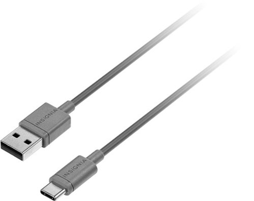  Insignia™ - 3' USB Type A-to-USB Type C Charge-and-Sync Cable - Gray