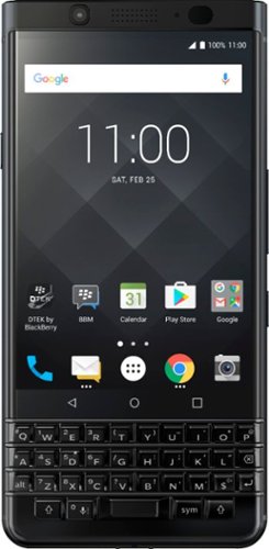 BlackBerry - KEYone 4G LTE with 64GB Memory Cell Phone (Unlocked) - Black-Front_Standard 