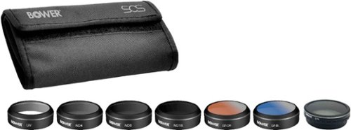 Bower - Sky Capture Series UV / Polarizador circular / Densidad neutra / Filtro de lente de color graduado para PHANTOM 4 PRO (7 unidades)