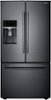 Samsung - 22.5 cu. ft. Counter Depth French Door Fingerprint Resistant Refrigerator with CoolSelect Pantry - Black Stainless Steel-Front_Standard