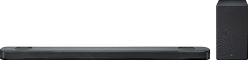  LG - 5.1.2-Channel Hi-Res Audio Sound Bar with Wireless Subwoofer and Dolby Atmos Technology - Black