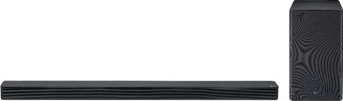 LG - 2.1-Channel Hi-Res Audio Sound Bar with Wireless Subwoofer - Black
