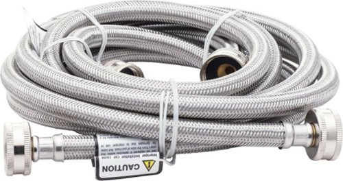 Smart Choice - 8' Braided Stainless Steel Fill Hose (2-Pack) - Silver