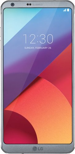 LG - Geek Squad Certified Refurbished G6 US997 4G LTE with 32GB Memory Cell Phone (Unlocked) - Platinum-Front_Standard 