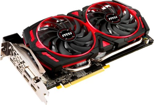 MSI - AMD Radeon RX 580 ARMOR MK2 OC 8G GDDR5 PCI Express 3.0 Graphics Card - Black/Red-Alt_View_Standard_18 